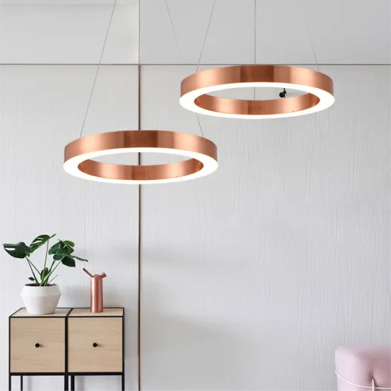 Modern LED Chandelier Luxury Gold Indoor Hanging Circle Lighting