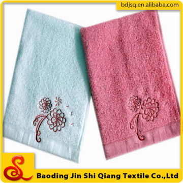 Wholesale Custom Embroidery Logo Bright Color Face Towel 100% Cotton, Towel Sale