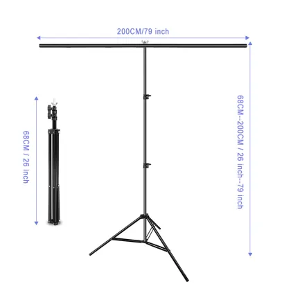 T Shape Backdrop Stand Portable Photo Background Stand