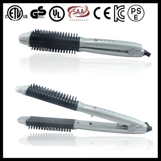 32mm big barrel Tourmaline LCD Professional magic hair curler with comb