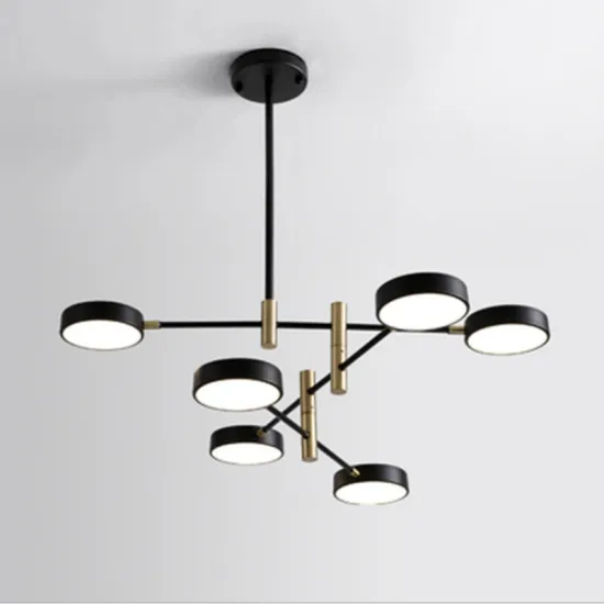 Modern LED Ceiling Chandelier: Black, Gold, White Design for Hall, Kitchen, Living Room, Loft, and Bedroom