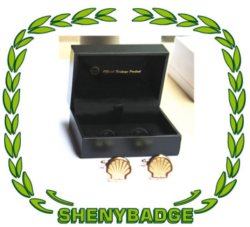 Leatherette Cuflinks Box -Shell