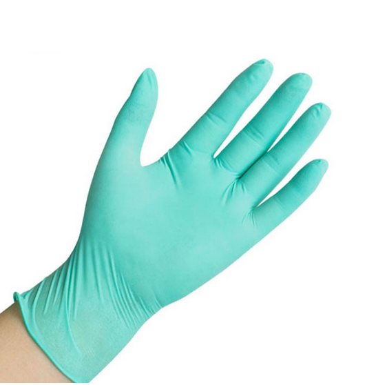 Sarung tangan pemeriksaan lateks bebas bubuk tidak steril
