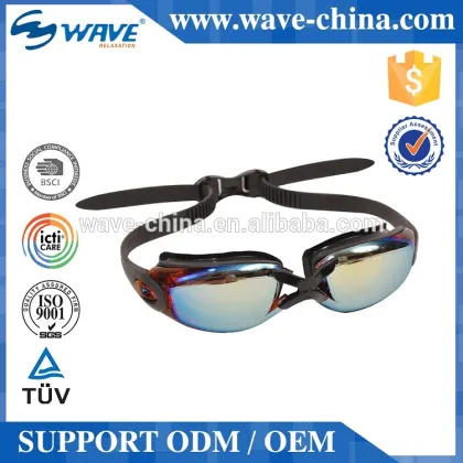 Brand New Mirrored Silicone Swimming Goggles Wholesale