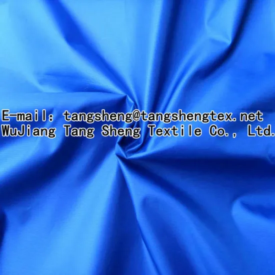 100 RPET polyester green coated taffeta fabric used in clothing lining