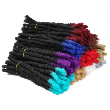 Colorful Handmade Dreadlocks Crochet Hair Faux Locs Handmade Dreadlock Synthetic Hair Extensions