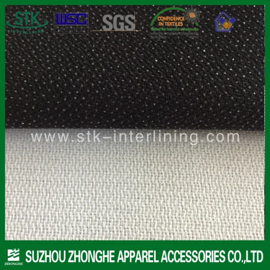 100% Polyester garment fabric for suit interlining fusing fabric
