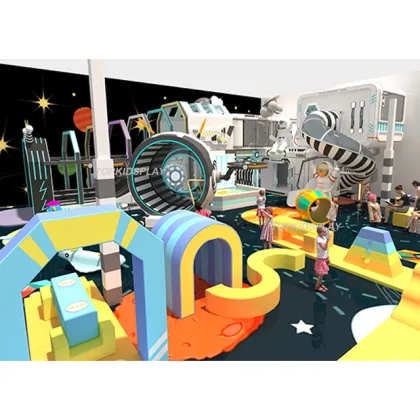 Premium Children's Indoor Playground Equipment with Fiberglass Slides and Playhouses