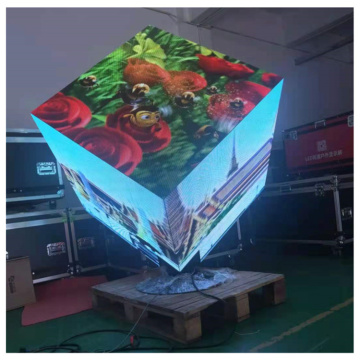Exibição exterior do Cubo 3D da exposição do diodo emissor de luz do ph4mm