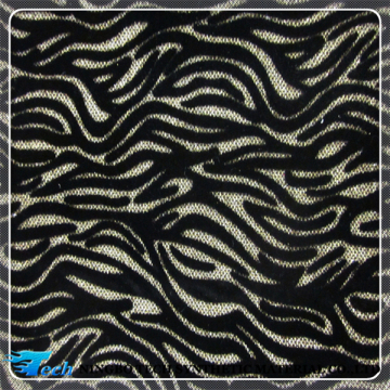 Zebra Gltter flocking pu leather for shoe making ( sinteticos pana escarche)