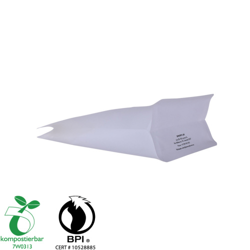 Uszczelnienie cieplne Płaskie dno PLA Raw biodegradowalne plastikowe torby Producenci