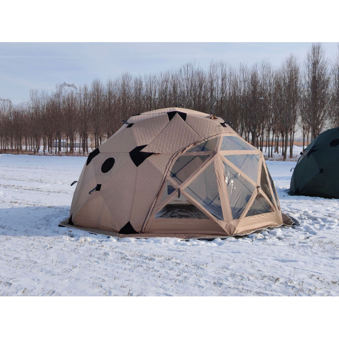 ਗੁੰਬਦ ਦੇ ਸਰਦੀਆਂ ਵਿੱਚ ਬਰਫ ਫਿਸ਼ਿੰਗ ਟੈਂਟ