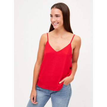 Summer Shirts Loose Red Ladies Small Sling