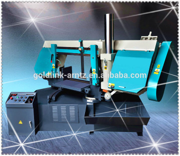 Horizontal angle cut swivel band saw machine