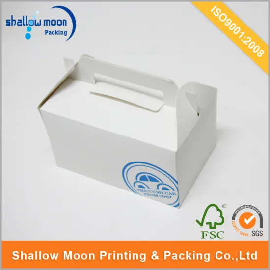 little car cake packaging paper box with Handle