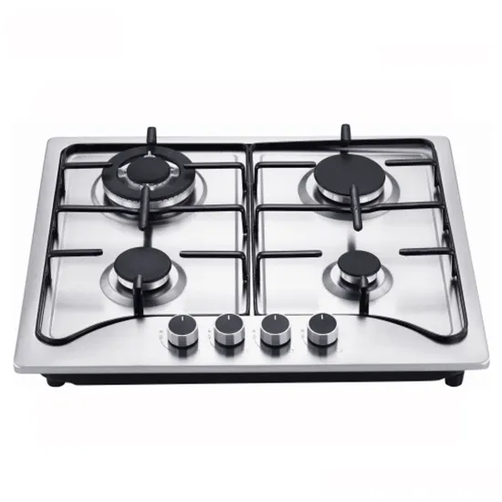Nuoyi 4 Burner Gas Stove LPG/NG Universal Stainless Steel Electronic Ignition Kitchen Cooker