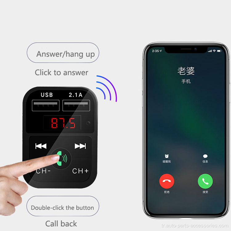 Araba şarj cihazı mp3 çalar için düşük fiyatlı çok işlevli