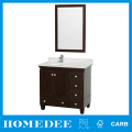 30inch North american white modern oak wood bathroom storage cabinet