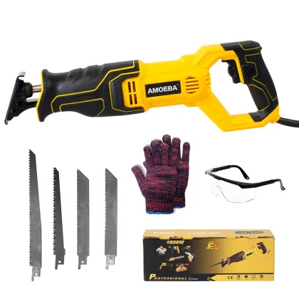 Multi-Functional Corded Reciprocating Saw with Lock-On Button