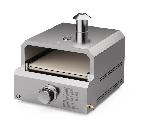 Outdoor 3-in-1 Stainless Steel Pizza Oven Plus, Griddle, and Grill