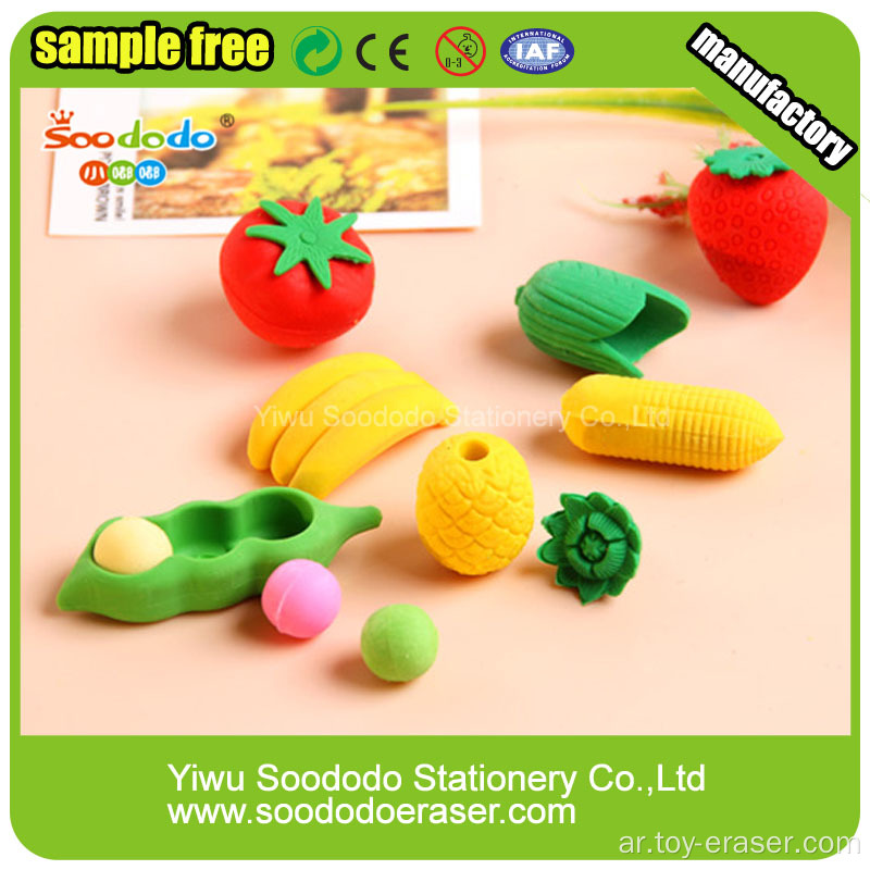 TPR Chinese Fruit Shaped Eraser,school eraser Supplier