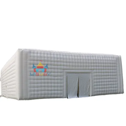 Inflatable LED Party Tent: White Commercial Outdoor Event Tent with LED Lights