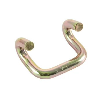 2 Inch Heavy Duty Zinc Plated U Hook for Ratchet Straps - Open Wire Claw U Hooks