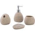 Retro Polyresin Bathroom Accessory Set 4-piece