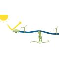 Kids 360 Degree Rotate Metal Twirl Playground Seesaw