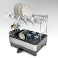 304 Stainless Steel 2 Tier Dish Drainer Rack