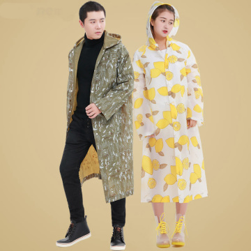 Waterproof EVA Hooded Raincoat Jacket for Outdoor Activities