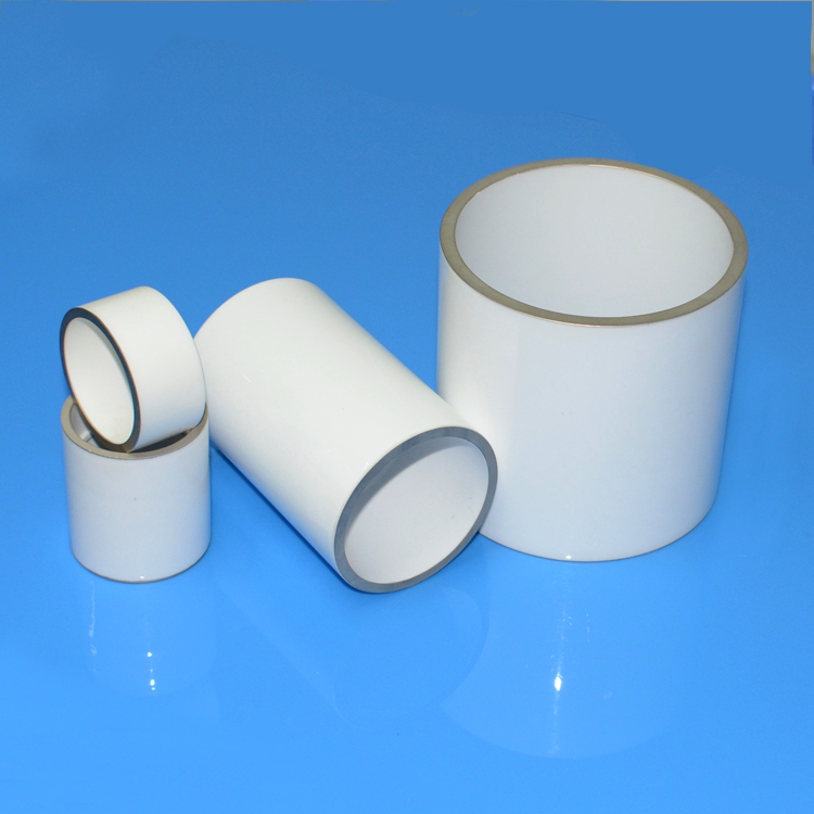 High Purity Alumina Vacuum Ceramic Tube with Metallization