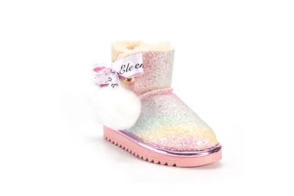 Glitter Colored Boots Fashion Winter Kids Boots