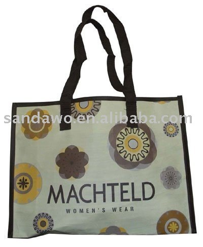 high quality recycling Stylish pp woven shopping bag