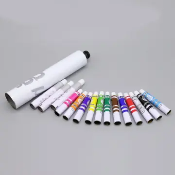 Empty aluminum tube for oil paint tubes packaging