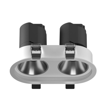 LED COB Spotlight 5W*2 Double Spot Down Recessed Grille Light