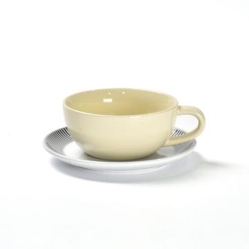 Wholesale Vintage Cappuccino ceramic coffee cup and saucer