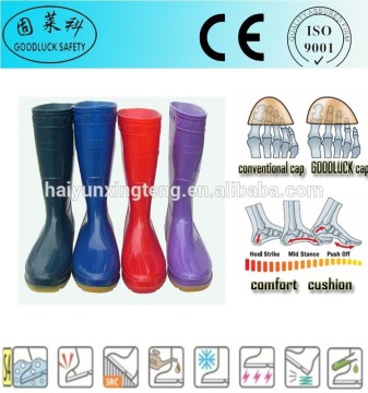 Penetration Resistant Men's PVC Working Gumboots PVC Safety Gumboots