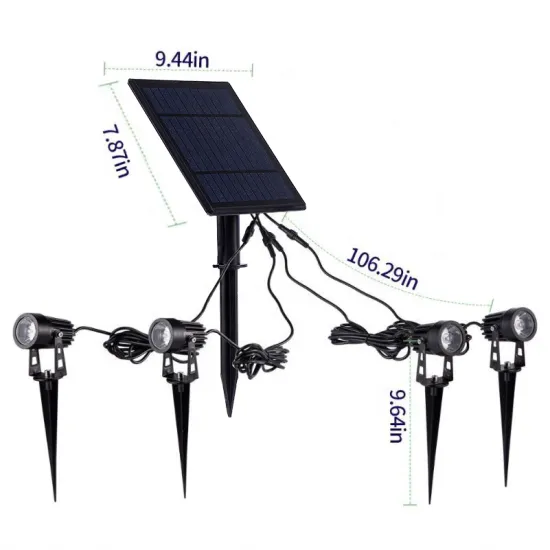 Yunduo Adjustable Waterproof Solar LED Spotlight for Outdoor Garden