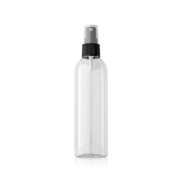 Frasco de spray plástico de cilindro cosmético de 200 ml