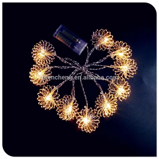 led christmas light with flower home decoration