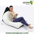 420D Polyester Triangle Shape Indoor Leather Beanbag Chair