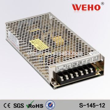 ISO9001 CE Rohs CCTV PSU 145W DC 12V output 145W 12v 12a power supply