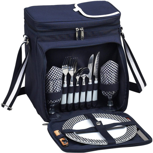 Taburete grande para mochila de picnic para acampar con una bolsa más fresca