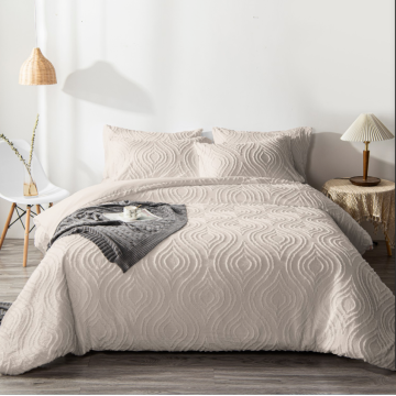 New arrival tufted duvetcover twin king bedding set