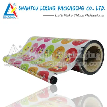 Metallic jelly cup sealing film