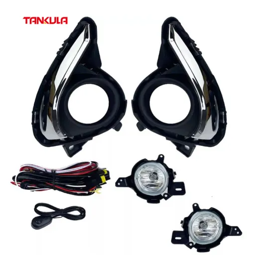 Auto Lighting System: Fog Lamp Cover Set & Daytime Running Lights for Mazda 2 (2015-2017)