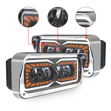 DOT SAE CE ECE R10 AUTO LIGHTING SYSTEMS HEAVY TRUCK 36W LED Peterbilt Kenworth Western Starのヘッドライト