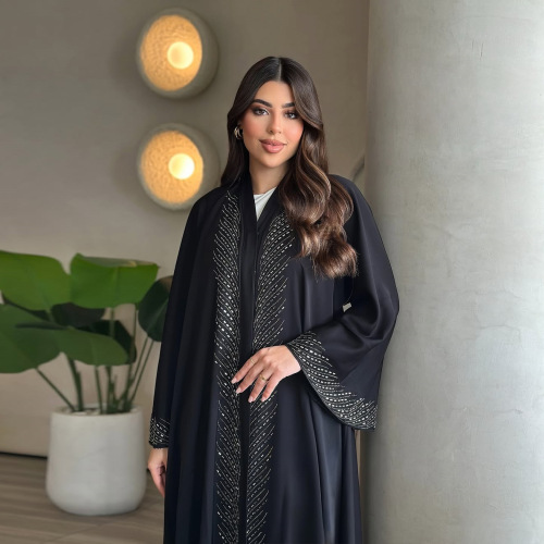 Sleeve Flare Kimono Abaya Cardigan
