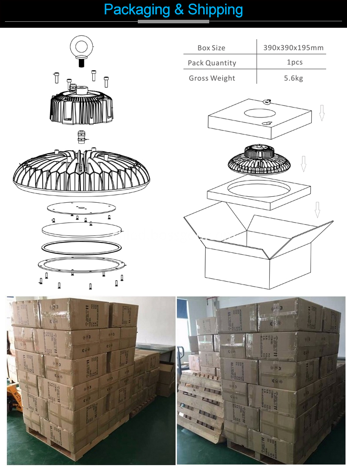 240W High Bay Retrofit Dimension